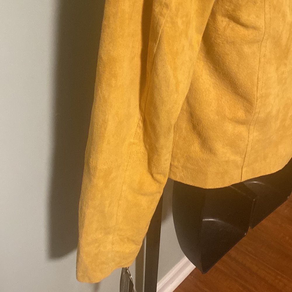 NWT BAGATELLE.NYC MOTO GOLD SUEDE JACKET - Picture 11 of 15